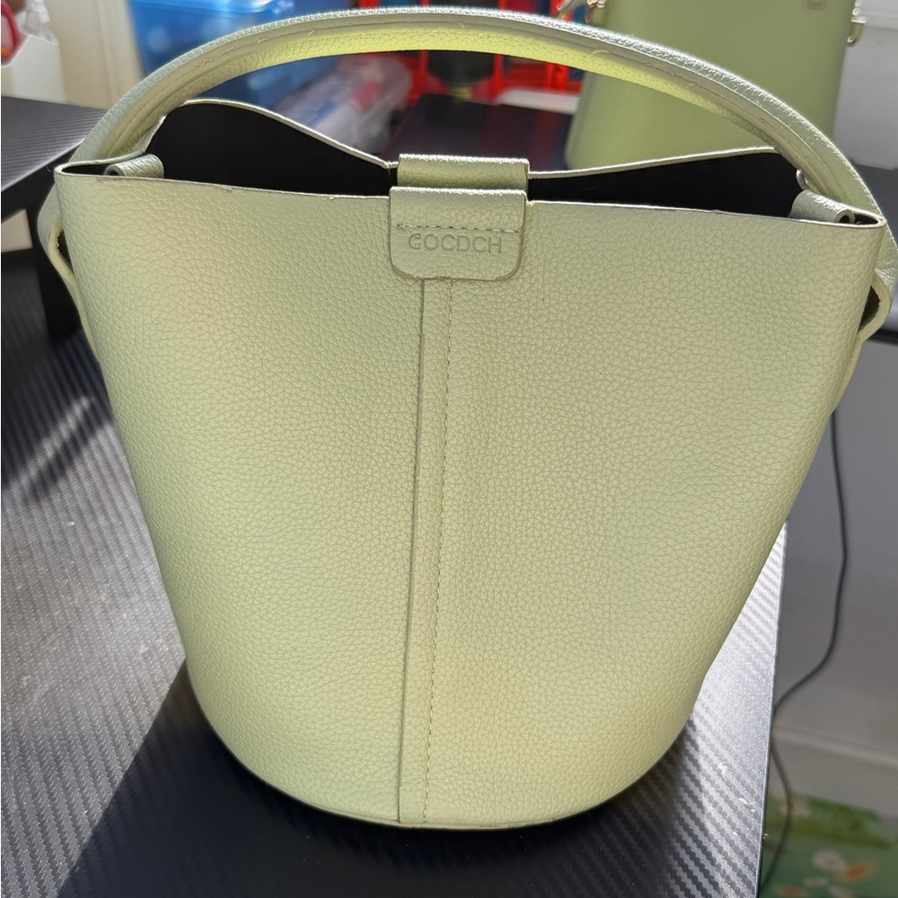 Women's light green Bucket Bag
